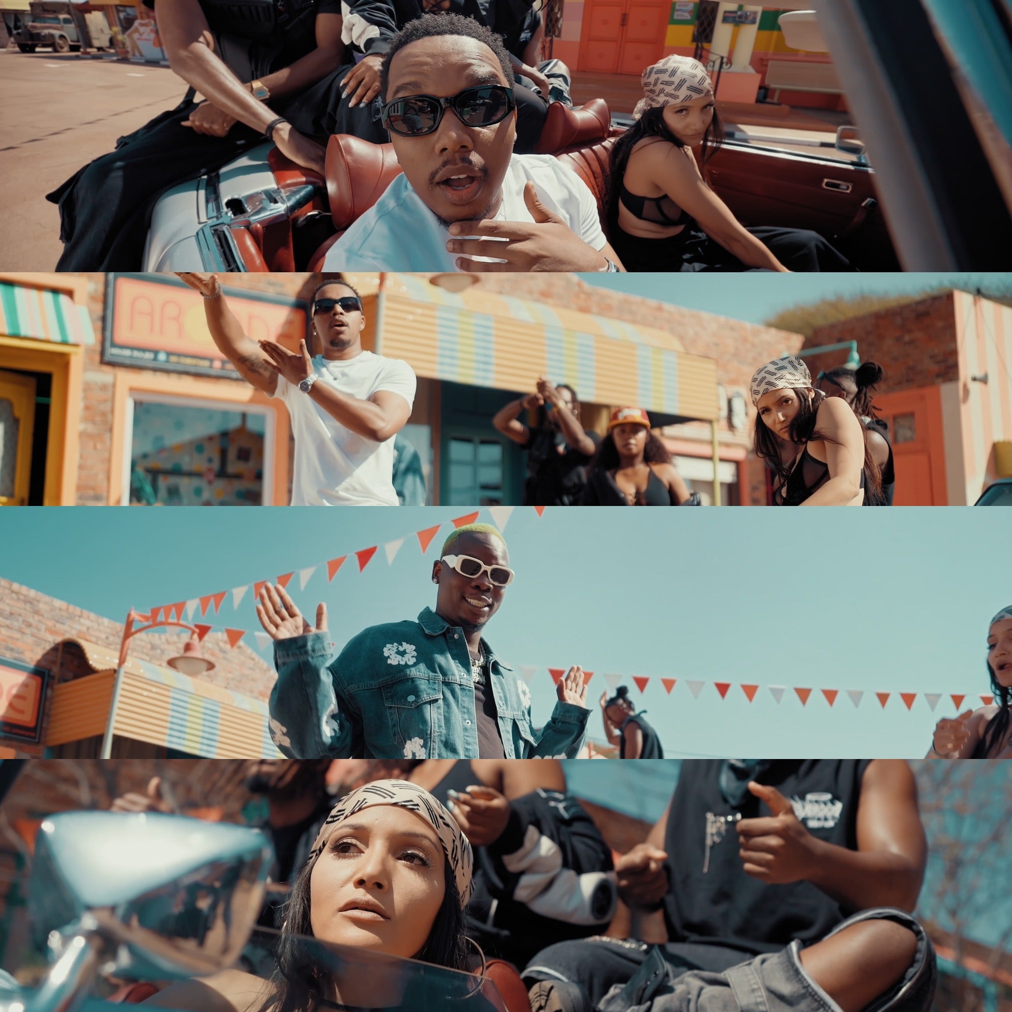 Before and after comparison showing color grading transformation using Goat LUT cinematic preset