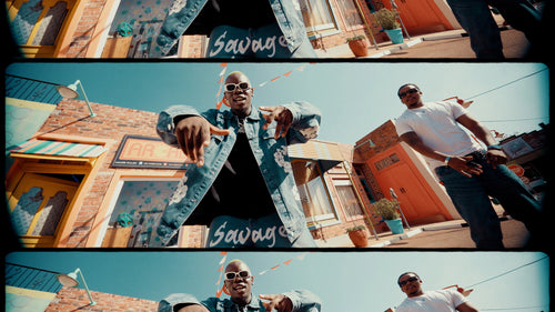 Variety of split screen matte examples from Split Screen Mattes Vol. 1 showing different layouts