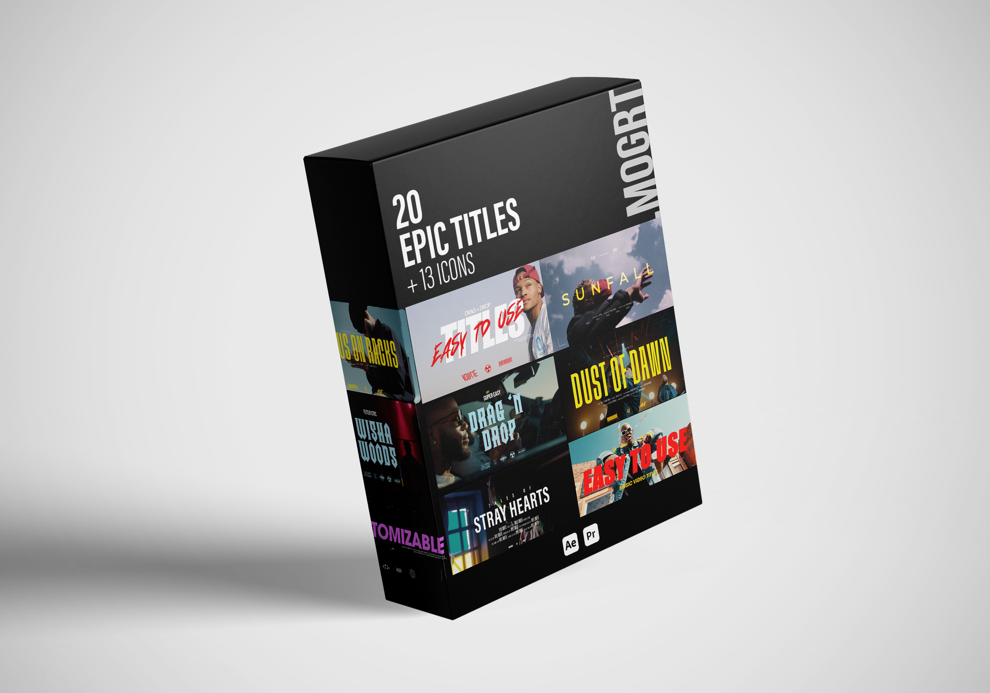 Epic Titles – Animated Video Templates (.MOGRT) for Premiere Pro [Digital Download]